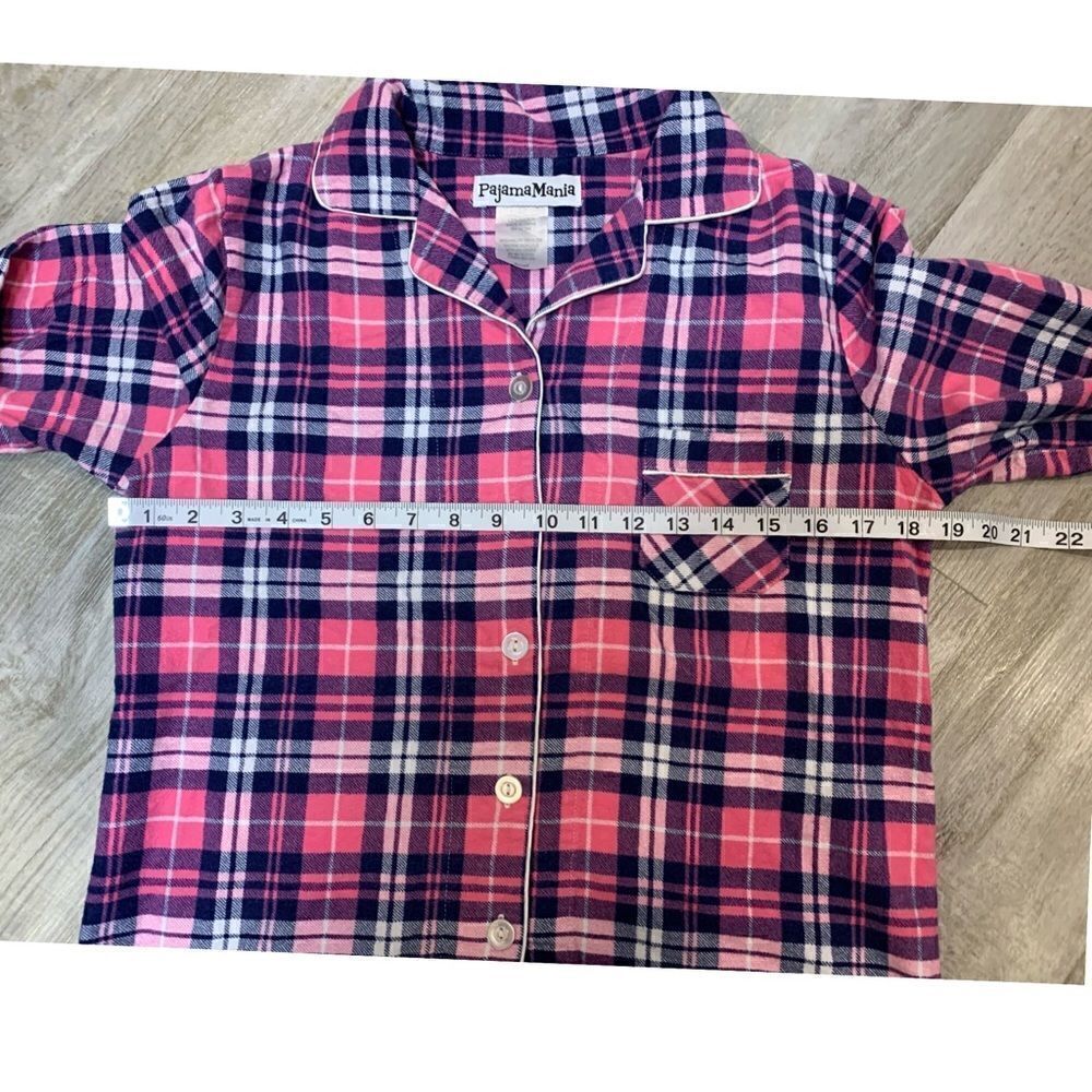 PajamaMania Women's Cotton Flannel Long Sleeve Button-Down Pajamas PJ Set - Picture 13 of 15
